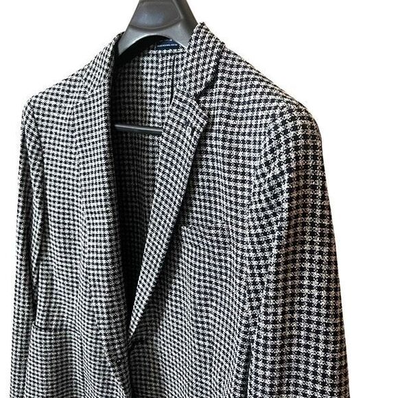 STAFFORD Men's Classic Fit Navy Blue Check Sport Coat Blazer Jacket 46S NWT - Picture 16 of 16